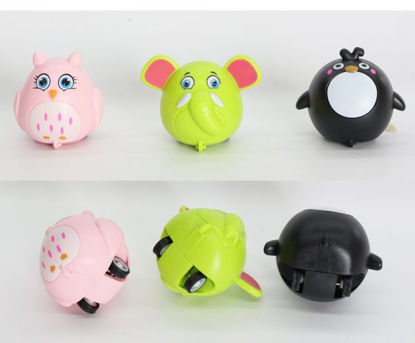 Cheap capsule toy pull back animal