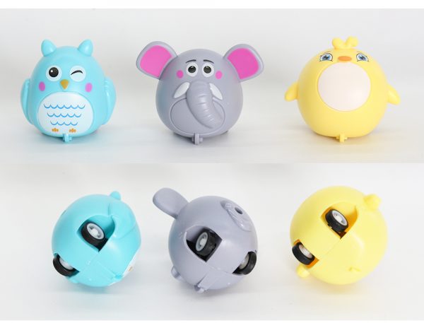 Cheap capsule toy pull back animal
