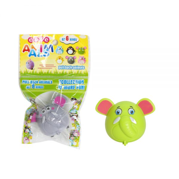 Cheap capsule toy pull back animal