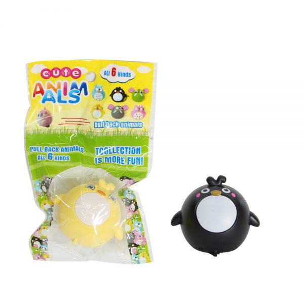 Cheap capsule toy pull back animal