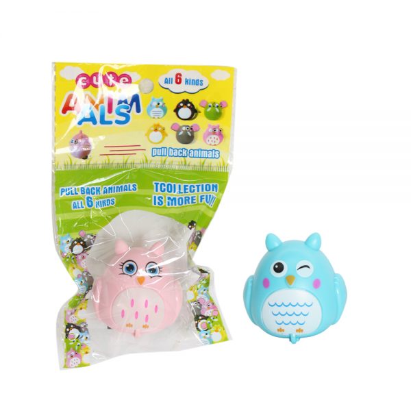 Cheap capsule toy pull back animal