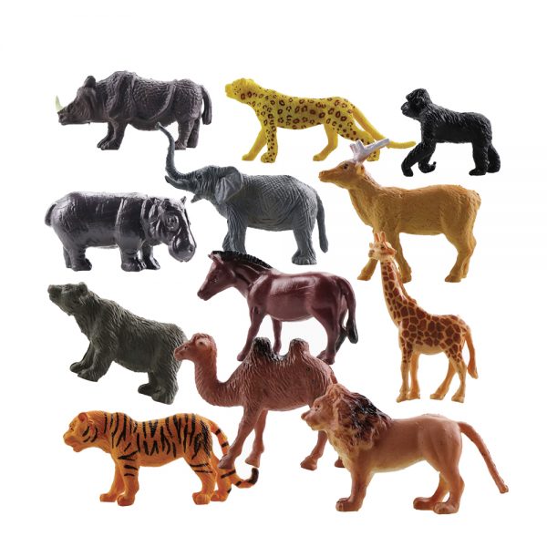 Solid 2.5 inches cheap plastic animal small toy