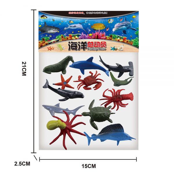Deep ocean animal figure very cheap mini toys