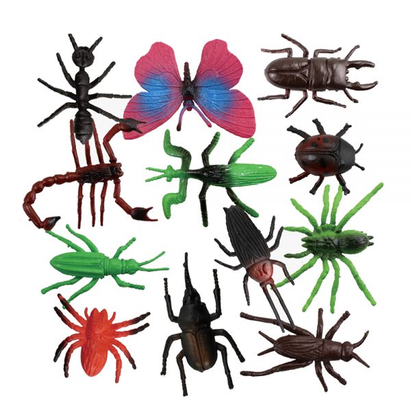 Juguetes plastic 2.5 inches insect model capusle toy