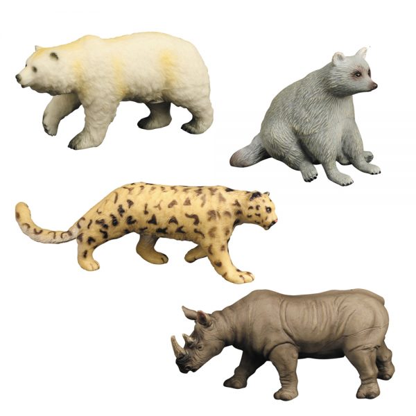 Realistic vinyl stuffed cotton animal toy set