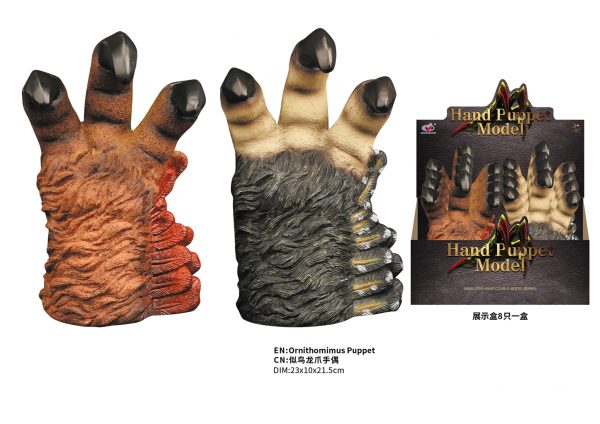 Wholesale realistic dinosaur claw hand puppet toy