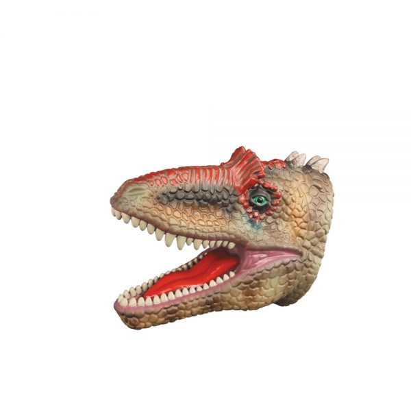 Simulation T-rex dinosaur head model soft toy dinosaur hand puppet