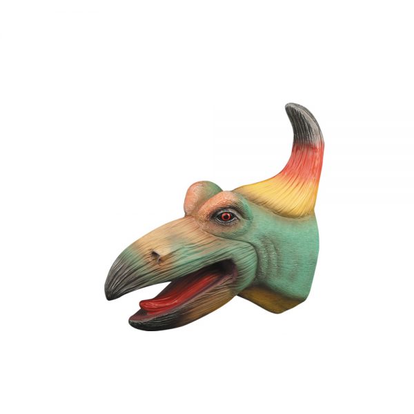 Simulation T-rex dinosaur head model soft toy dinosaur hand puppet