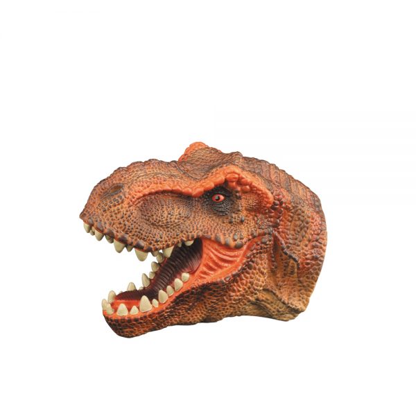 Simulation T-rex dinosaur head model soft toy dinosaur hand puppet