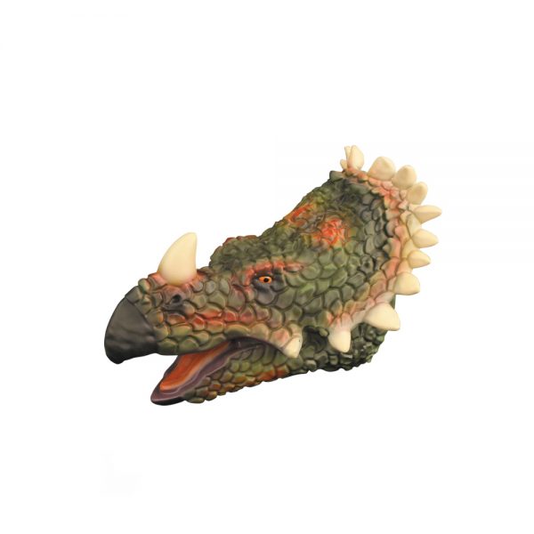Simulation T-rex dinosaur head model soft toy dinosaur hand puppet