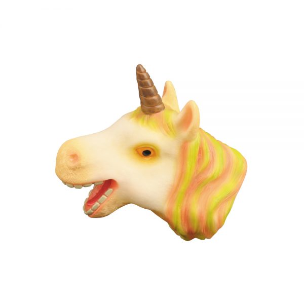 Unicorn model toy realistic animal soft vinyl hand puppet