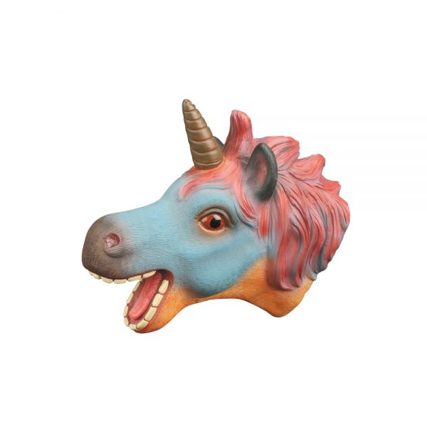 Unicorn model toy realistic animal soft vinyl hand puppet