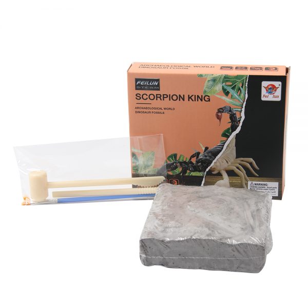 Scorpion skeleton fossil dig it out archaeological excavation toys