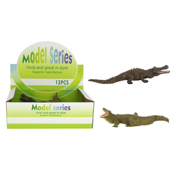 Africa solid plastic wild animal crocodile model toy