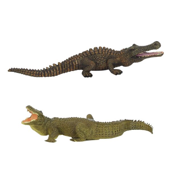 Africa solid plastic wild animal crocodile model toy