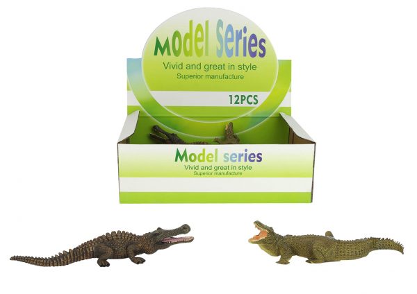Africa solid plastic wild animal crocodile model toy