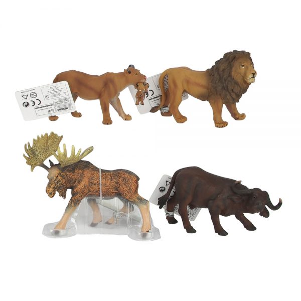 Buffalo lion moose model wild animal toy