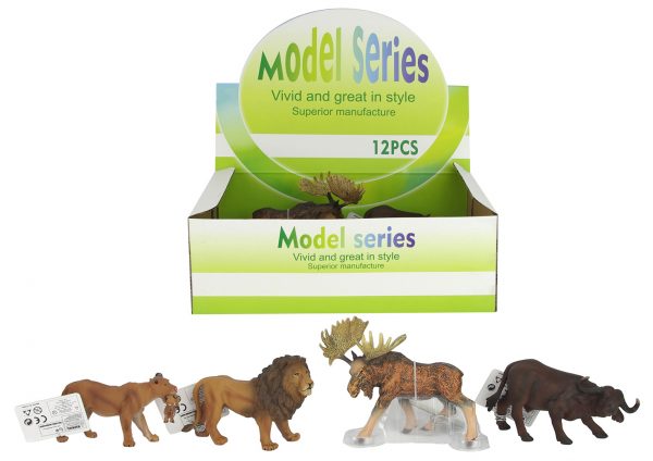 Buffalo lion moose model wild animal toy