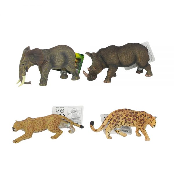 Vivid solid Africa plastic toy animal model