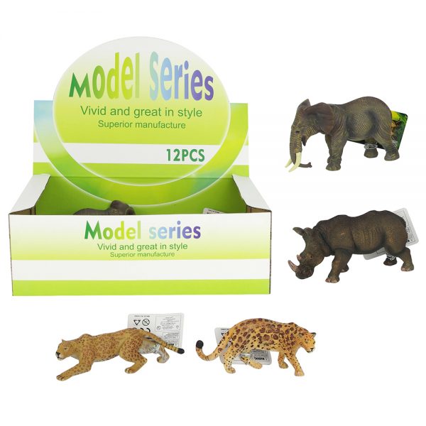 Vivid solid Africa plastic toy animal model