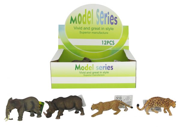 Vivid solid Africa plastic toy animal model