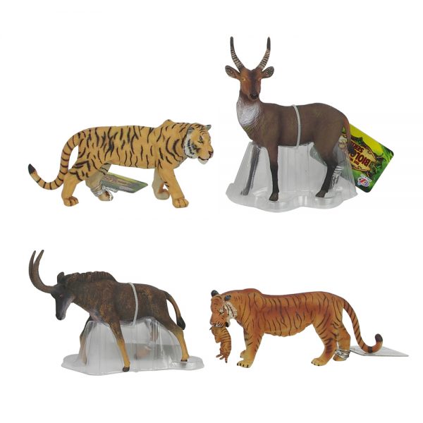 Realistic hand painted wild animal model solid toy plastic animal figure