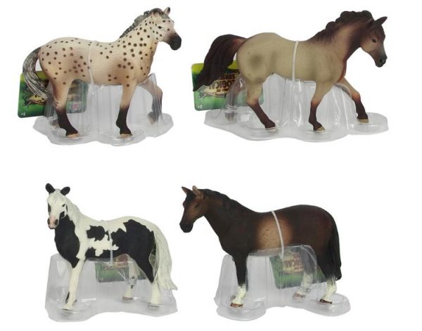 Solid realistic table decoration PVC toy plastic horse figure