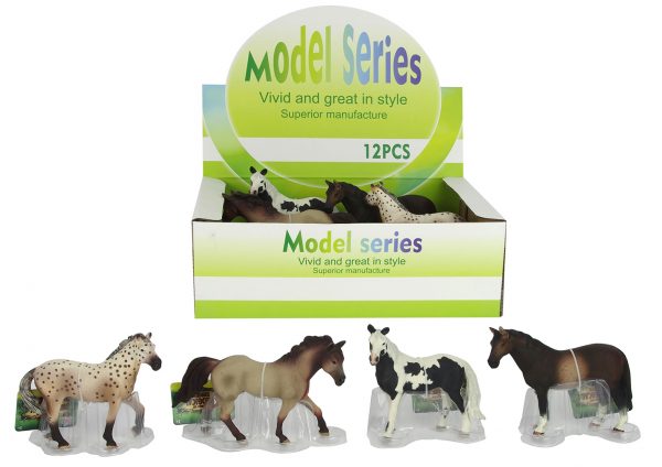 Solid realistic table decoration PVC toy plastic horse figure