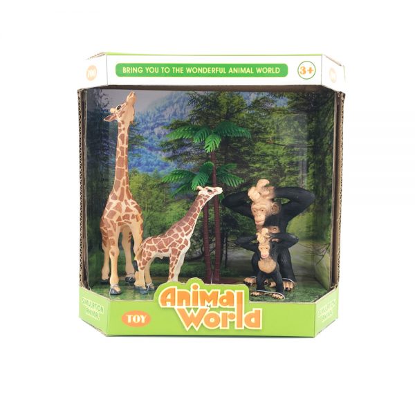 Plastic wild animal figurines toy