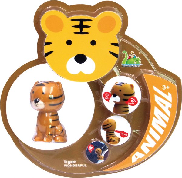 12 kinds mixed packaging kids plastic vinyl sound lighted cartoon animal toy