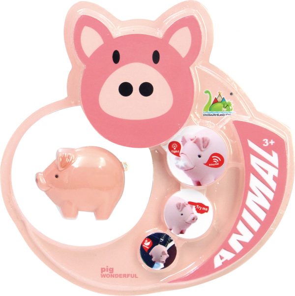 12 kinds mixed packaging kids plastic vinyl sound lighted cartoon animal toy
