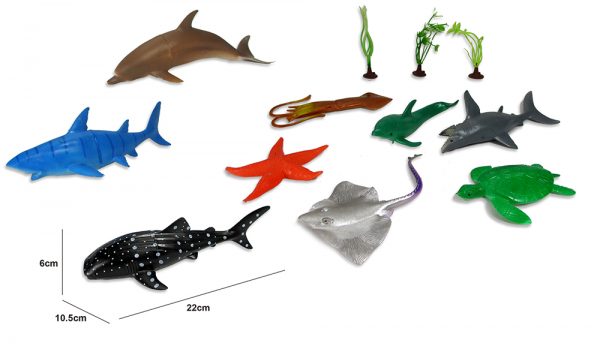 Bulk shark figure plastic toy ocean animal model