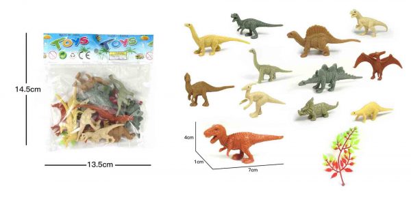 Platic mini dinosaur cheap toy