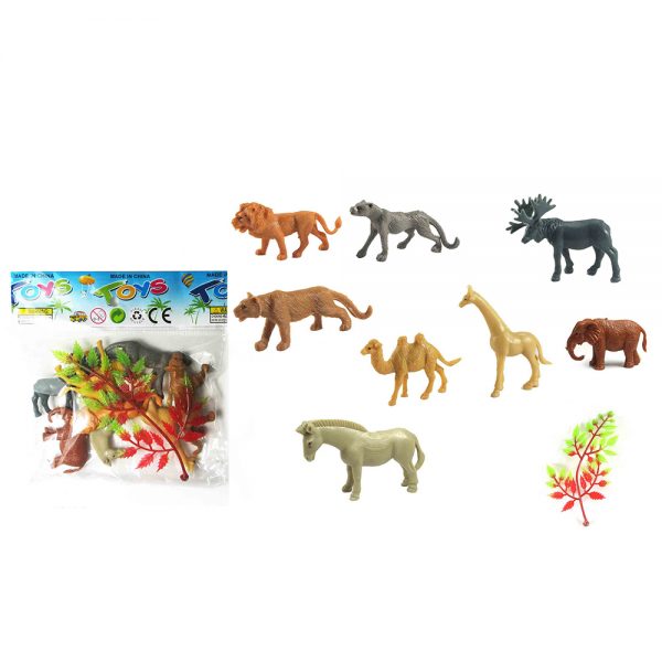 Promotional very cheap gift plastic animal small toy for capsule