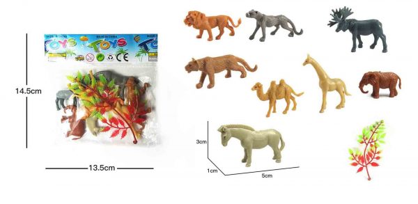 Promotional very cheap gift plastic animal small toy for capsule