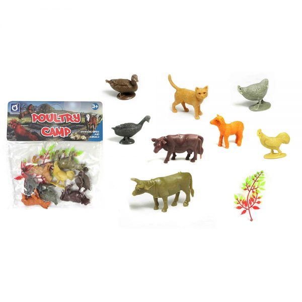 Farm animal model plastic cheap small toy