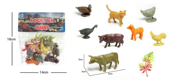 Farm animal model plastic cheap small toy
