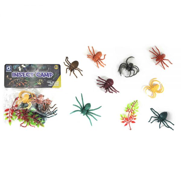 Very cheap animal figure mini plastic cheap spider toy