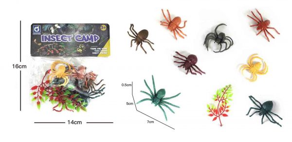 Very cheap animal figure mini plastic cheap spider toy