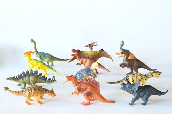 12 kinds mixed model hollow plastic dinosaur toy