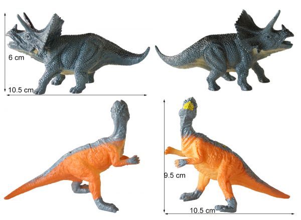 12 kinds mixed model hollow plastic dinosaur toy