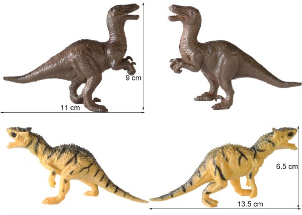 12 kinds mixed model hollow plastic dinosaur toy