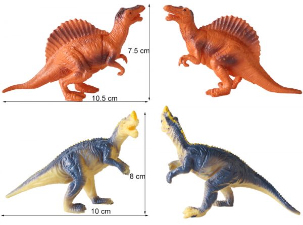 12 kinds mixed model hollow plastic dinosaur toy