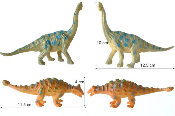 12 kinds mixed model hollow plastic dinosaur toy