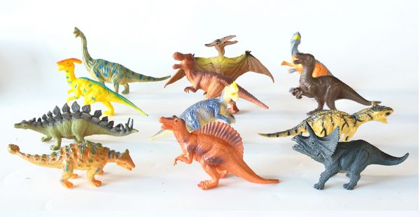 12 kinds mixed model hollow plastic dinosaur toy