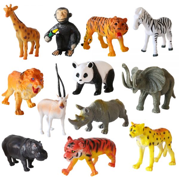 Hollow plastic wild animal toy