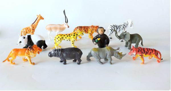 Hollow plastic wild animal toy