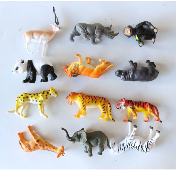 Hollow plastic wild animal toy