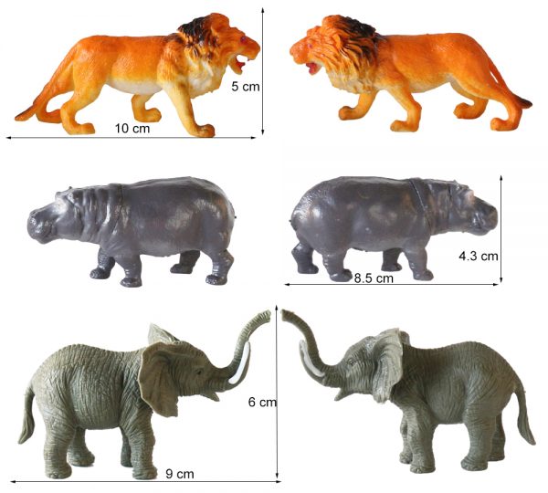 Hollow plastic wild animal toy