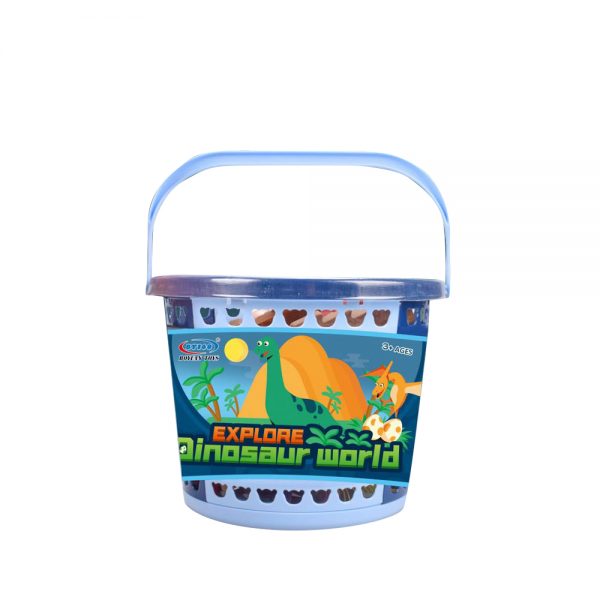 Plastic diy dinosaur park toy
